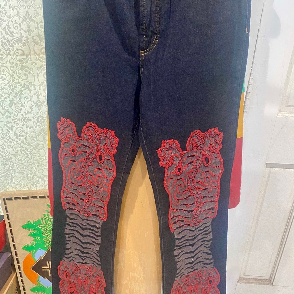Just Cavalli Vintage Embellished L.E Jeans Sz 31